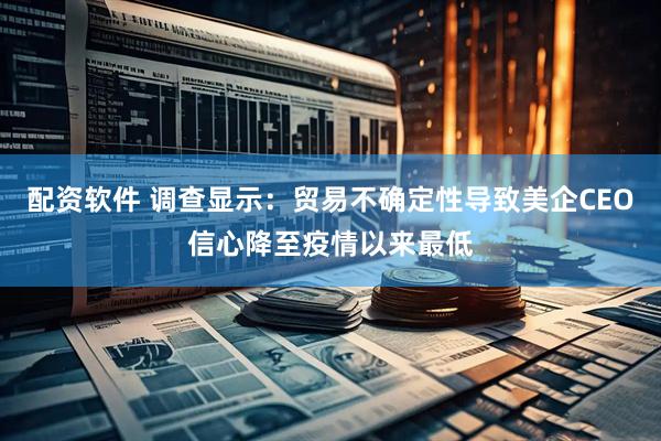 配资软件 调查显示：贸易不确定性导致美企CEO信心降至疫情以来最低