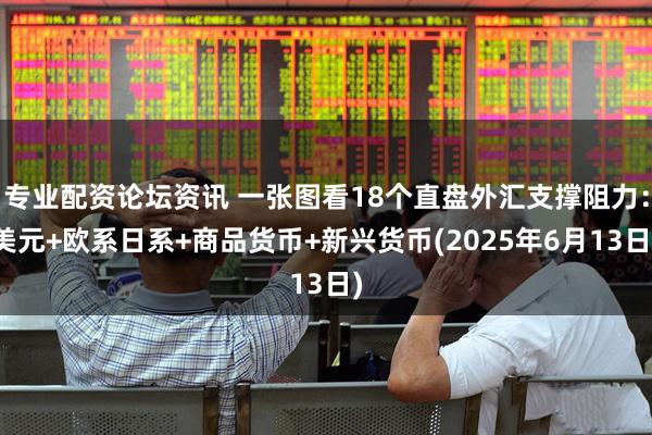 专业配资论坛资讯 一张图看18个直盘外汇支撑阻力：美元+欧系日系+商品货币+新兴货币(2025年6月13日)